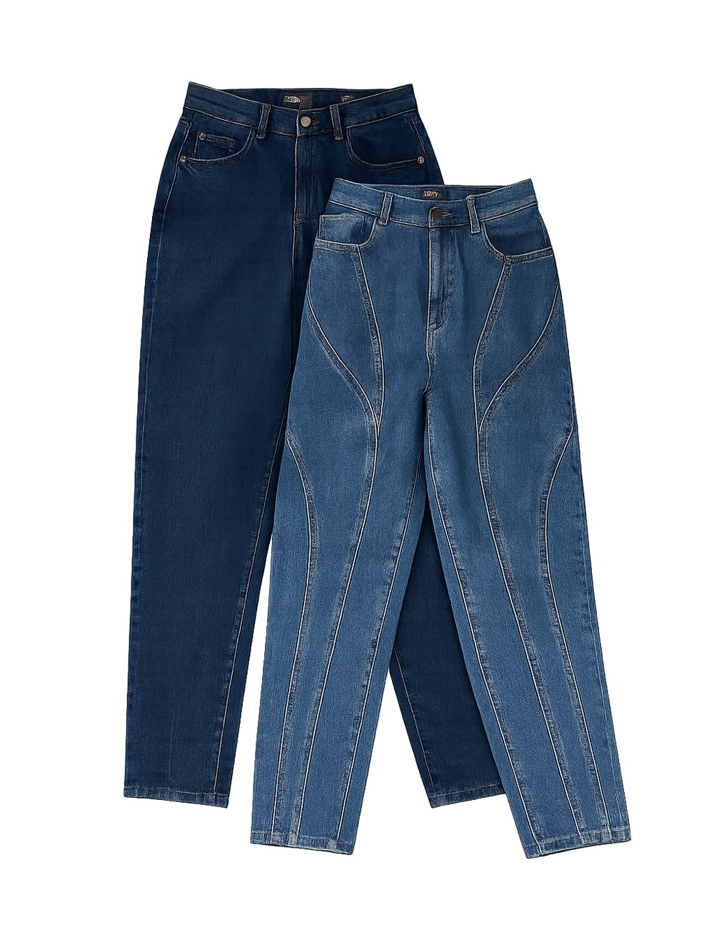 DL1961 Bundle of 2 High-Rise Jeans - Sydney Girl fit / tapered 90's fit